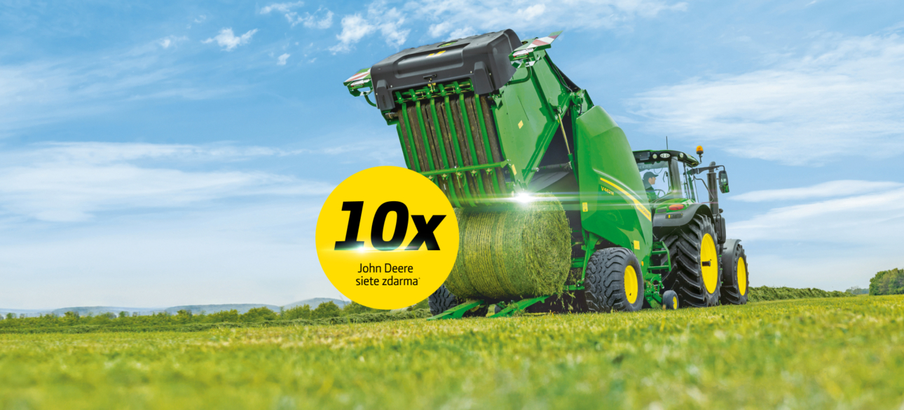 Kupujte lis John Deere a odmeníme vás 10ks balíkovej siete zdarma